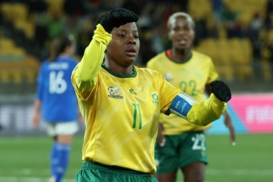 South Africa's Thembi Kgatlana helped her team reach the last 16 for the first time