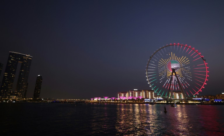 The wheel's extravagant light fixtures are the only parts seemingly still working