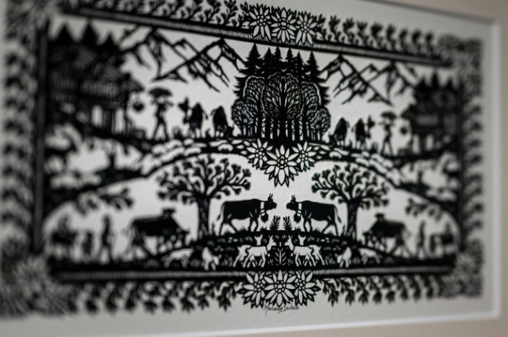 Paper cutting originated in Asia and spread to Europe around the 17th century