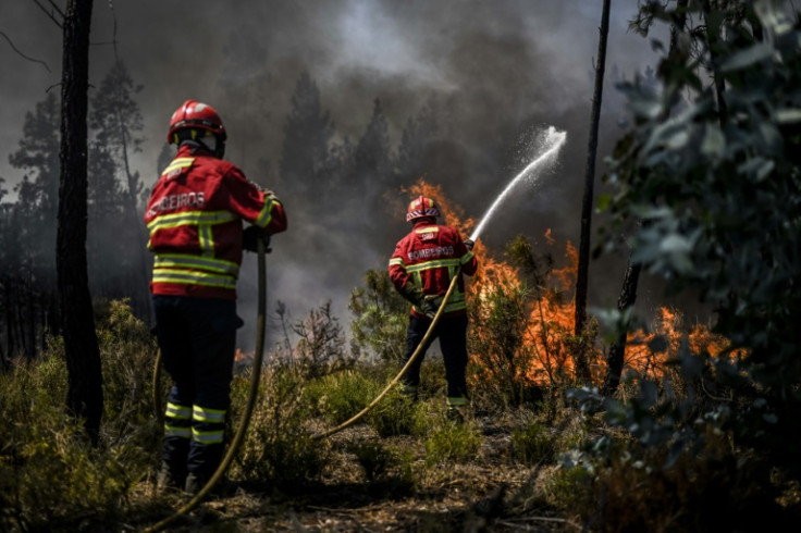 Over 1,000 firefighters battled a fire in central Portugal as officials warned thousands of hectares were at risk