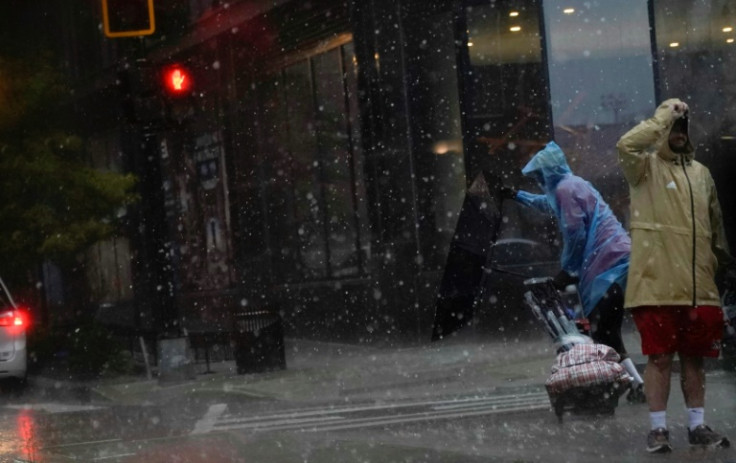 Washington and neigboring cities were under flash flood warnings as much of the eastern United States was lashed by intense storms