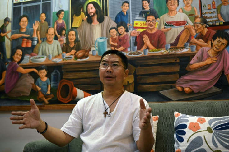 Father Flaviano Villanueva, who appears in 'Maria', says orphans and widows of those killed in the drug war face a social stigma