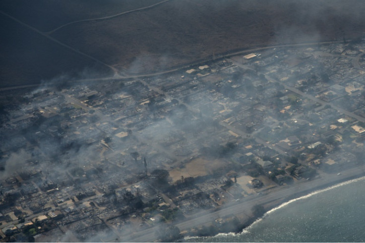 Brushfires on Maui's west coast rapidly spread to engulf the seaside town of Lahaina, forcing many to flee into the ocean