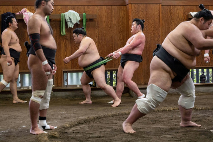 "I try to explain to (the tourists) that sumo is not just a sport, it's part of the culture," guide Ken Miller tells AFP