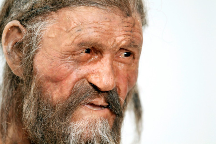 Scientists had previously thought the iceman's skin had darkened in the ice