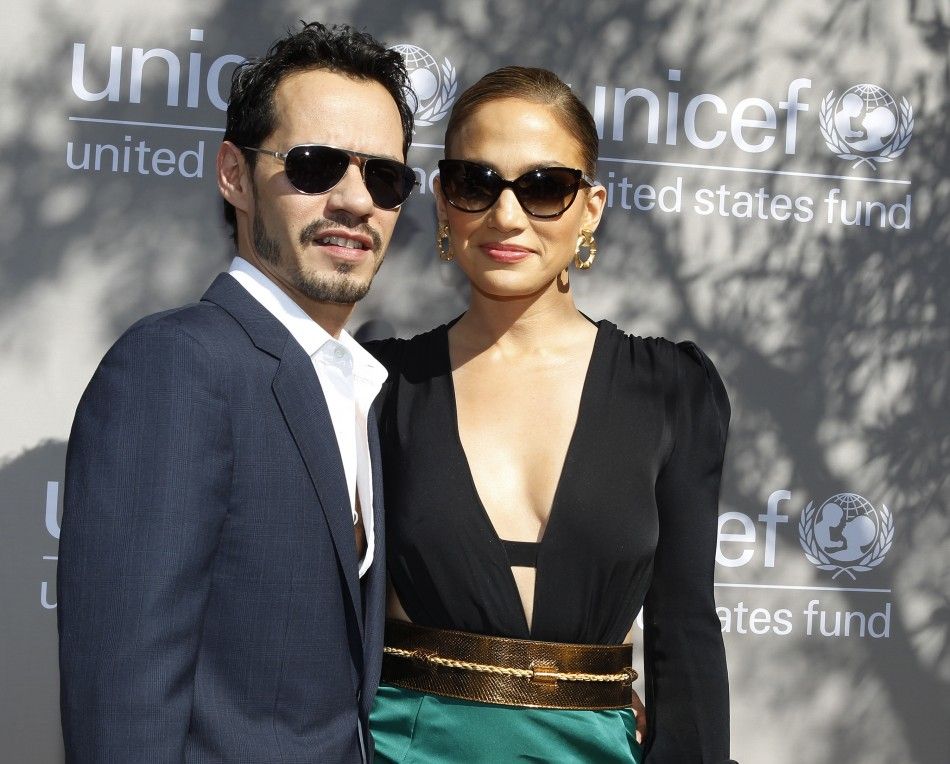 Singer Lopez and husband Anthony arrive at the first annual UNICEF Women of Compassion Luncheon in Los Angeles