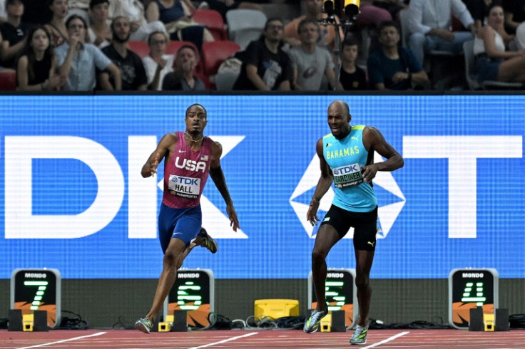 Bahamas' 400m Olympic champion Steven Gardiner broke down in his semi-final