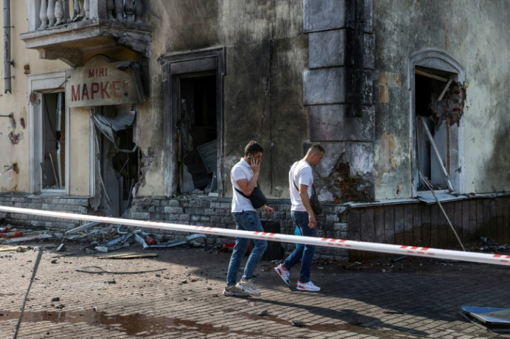 The missile strike on the city centre came during the Orthodox holiday of the Transfiguration of the Lord and killed seven people