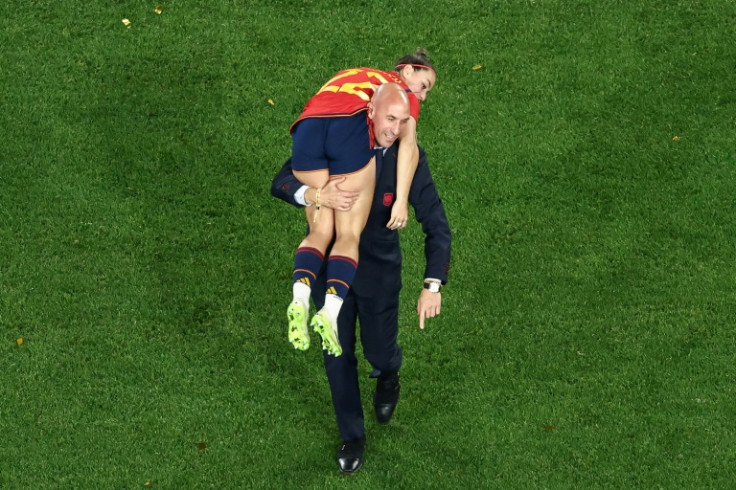 Resigning?: Spanish football president Luis Rubiales is set to step down from his position after unprecedented criticism for his unsolicited kiss and behaviour at the Women's World Cup final