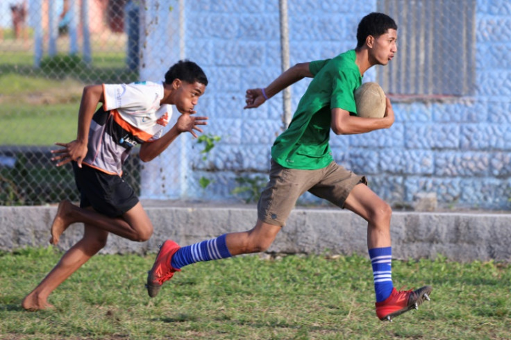 Boys at Apifo'ou College and kids right across the Tonga archipelago are brought up with rugby in their blood