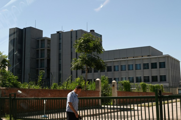 Rising tensions over Tokyo's decision to release treated wastewater from the Fukushima nuclear plant have invovled a brick being thrown at Japan's embassy in Beijing.