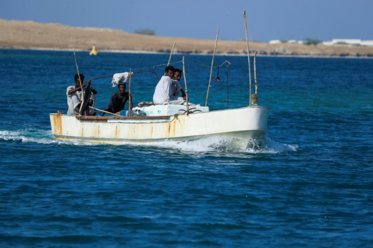 A fishing boat in Red Sea waters off Sudan's port of Suakin, the region where a security source reported weapons seizures were made