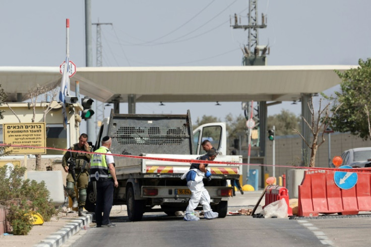 Israel's defence ministry said its security personnel at the Hashmonaim checkpoint were informed by the army that the truck was coming their way