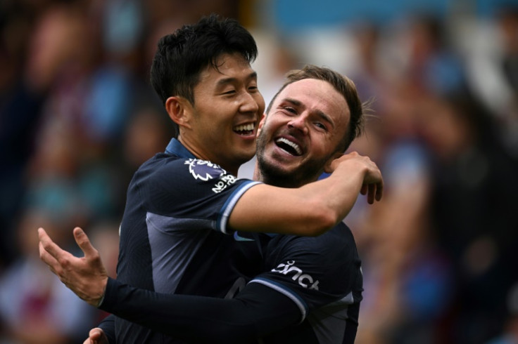 Son Heung-Min (left) scored a hat-trick in Tottenham's 5-2 win at Burnley
