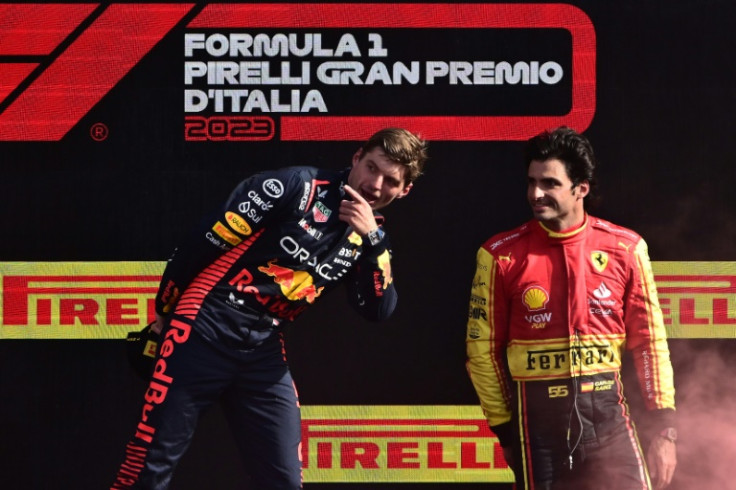 Carlos Sainz was seen off at Monza by F1 record-breaker Max Verstappen