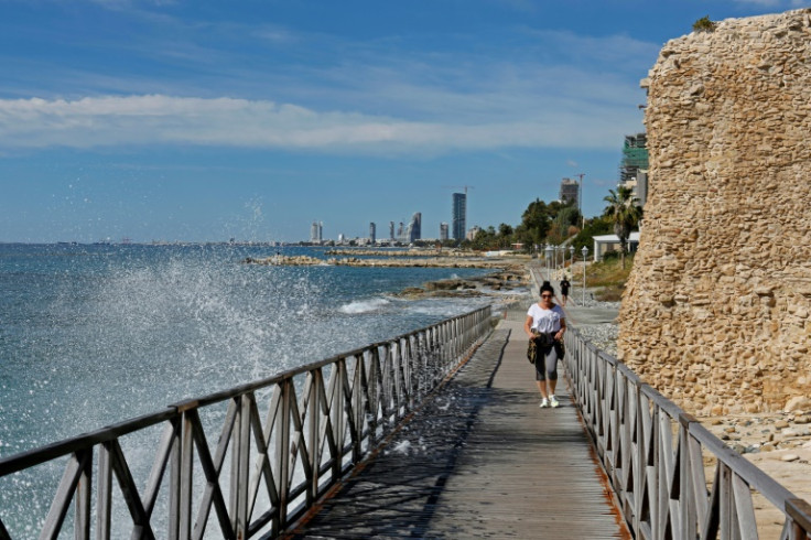 The Limassol seafront is a popular destination for tourists and locals