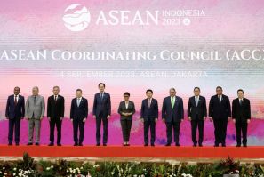 Southeast Asian foreign ministers gather in Jakarta ahead of a summit of the Association of Southeast Asian Nations, where Myanmar and China will be high on the discussion list