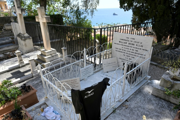 William Webb-Ellis's grave looks out over the town of 30,000 people