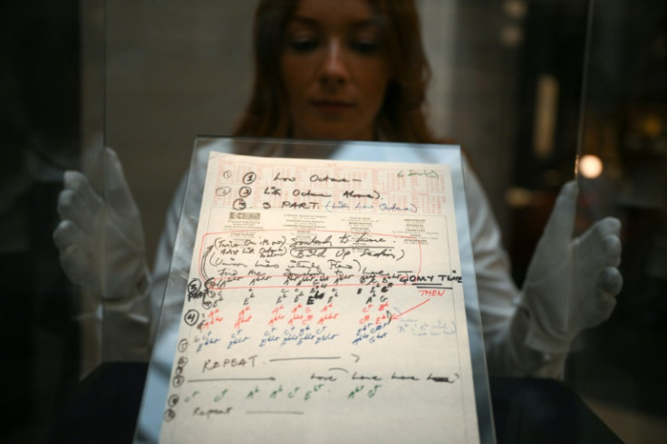 Lots include the original annotated lyrics for 'Bohemian Rhapsody'