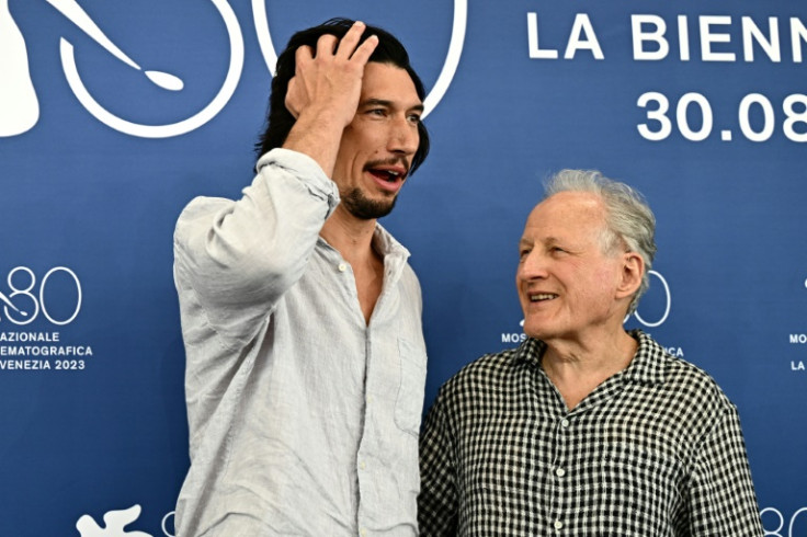 Adam Driver and Michael Mann were in Venice for the premiere of racing biopic Ferrari'