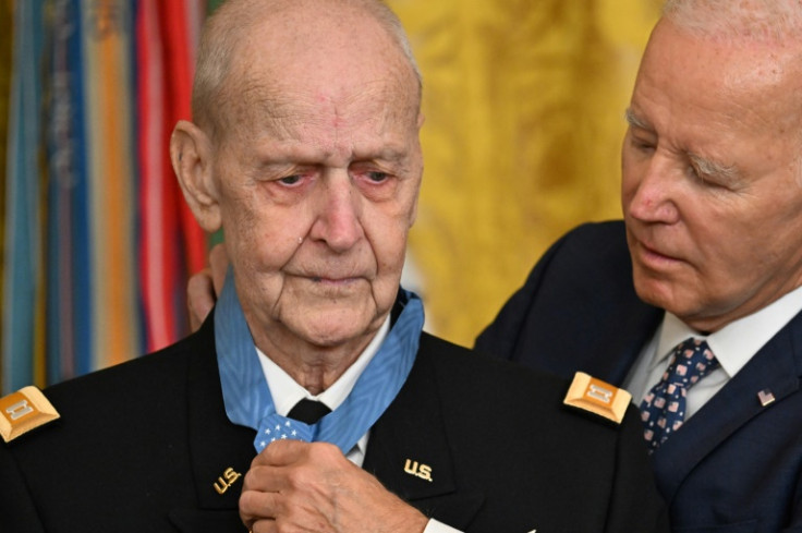 President Joe Biden presented a Vietnam War veteran with the top US military honor earlier this week