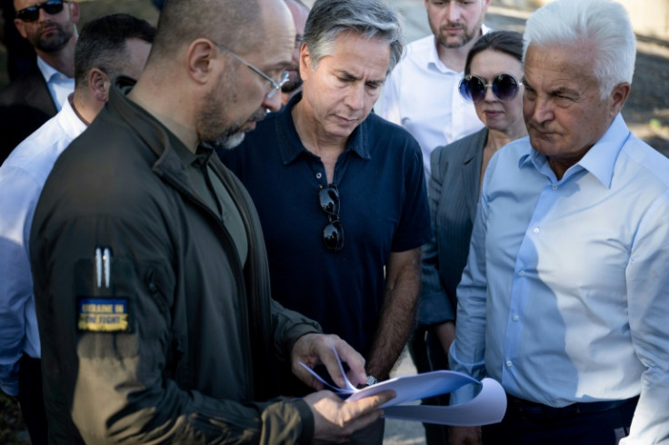Blinken saluted the 'extraordinary resilience' of the Ukrainian people during his two-day visit