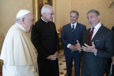 Sylvester Stallone visits Pope at Vatican