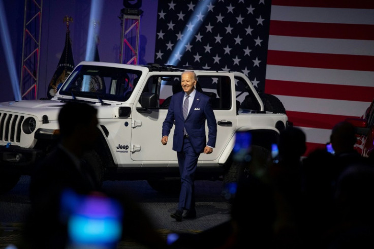 President Joe Biden gave a boost to the 2022 Detroit Auto Show, which has been scaled back from its glory days before the Covid-19 pandemic