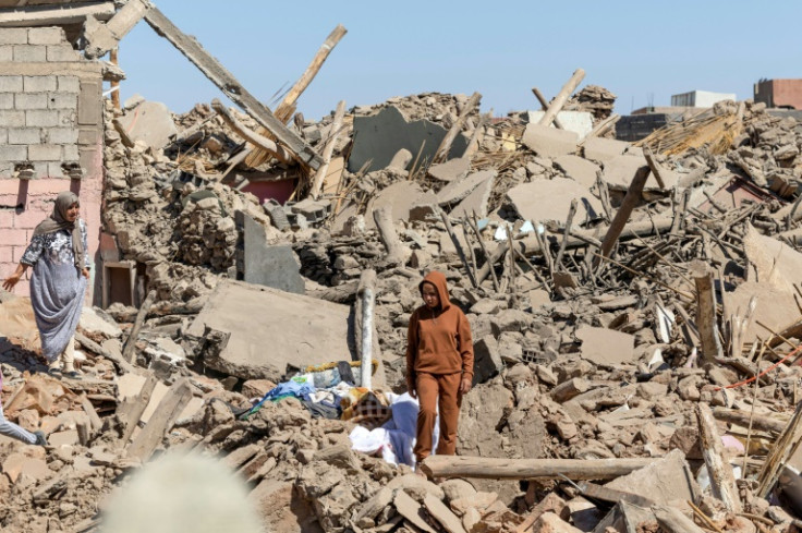 Civilian donors delivered aid including water, sacks of flour, tea and canned goods to Tafeghaghte, one of the hardest-hit villages