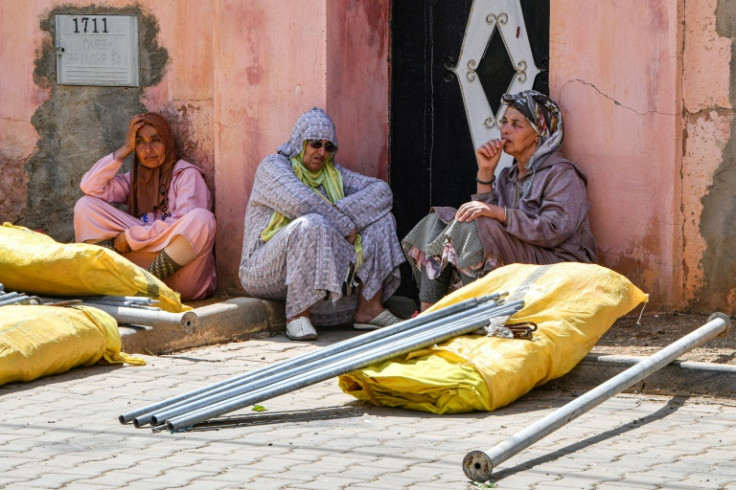 Morocco has handed out tents to survivors of its deadly quake