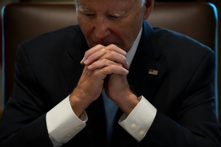 Biden did not comment on the impeachment inquiry as he held a meeting of his Cancer Cabinet at the White House