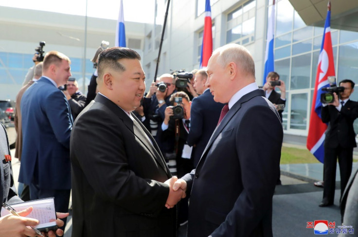 North Korea's leader Kim Jong Un held talks with Russia's President Vladimir Putin at the Vostochny cosmodrome