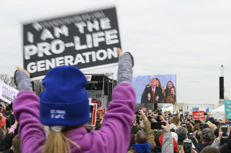 In January 2020 Donald Trump became the first sitting US president to attend the annual anti-abortion March for Life rally in Washington