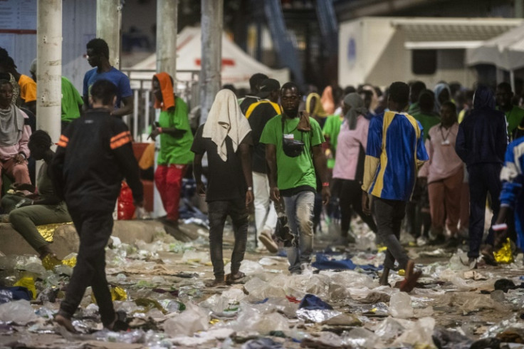 Migrants have overwhelmed the processing centre on Lampedusa