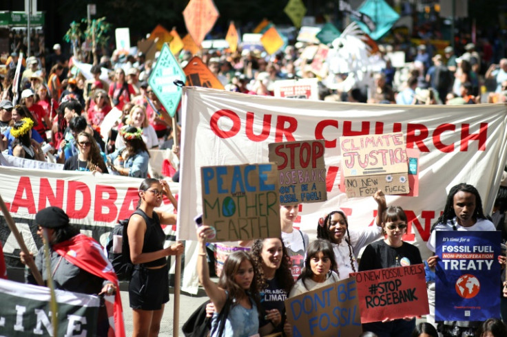 Protesters in New York gather ahead of the UN General Assembly, set to open in the city on September 19, 2023