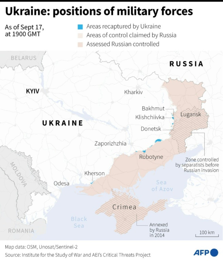 Ukraine: positions of military forces