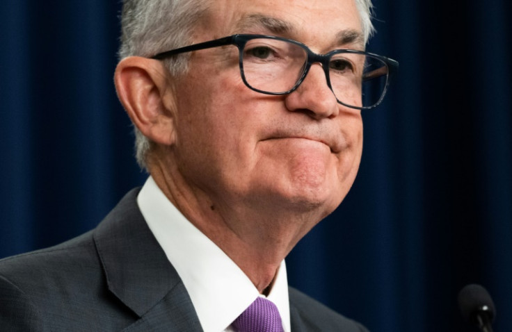 Federal Reserve Board Chairman Jerome Powell speaks during a news conference following a Federal Open Market Committee meeting, at the Federal Reserve in Washington, DC, on July 26, 2023.