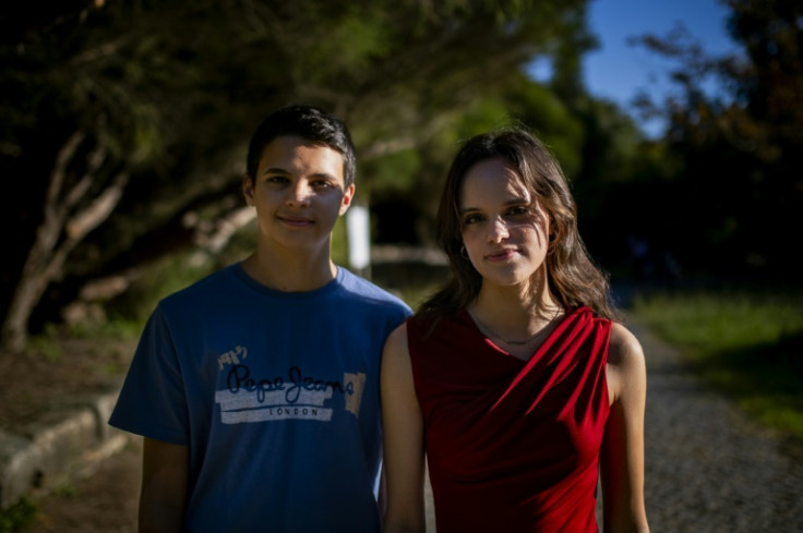 Sister and brother Sofia Oliveira, 18, and her brother Andre, 15, are among the young Portuguese people taking the case