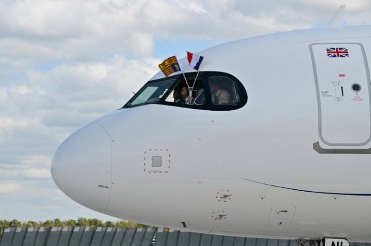 The plane landed at Paris Orly airport