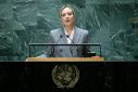 Italian Prime Minister Giorgia Meloni addresses the 78th United Nations General Assembly
