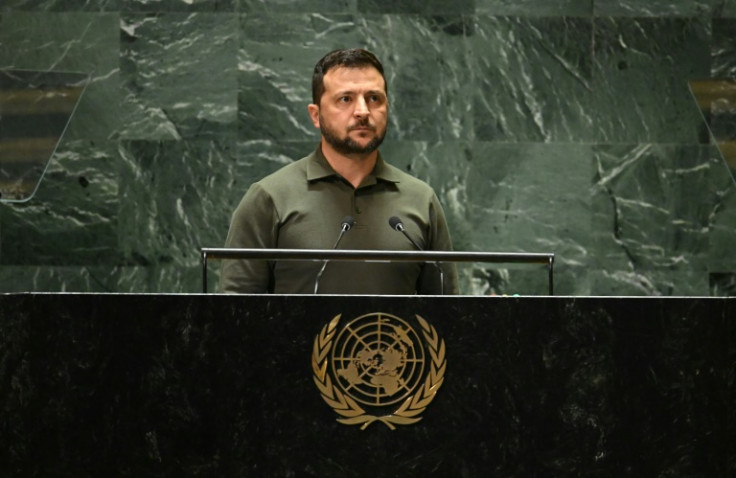 Ukrainian President Volodymyr Zelensky addressed the UN General Assembly