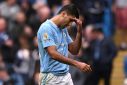 Red-ri: Manchester City's Rodri was sent-off in a 2-0 win over Nottingham Forest