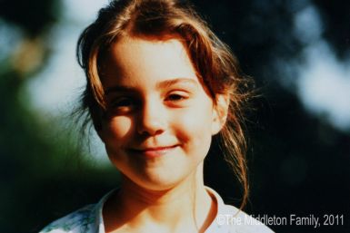 Kate Middleton (Catherine), aged 5, in the UK.