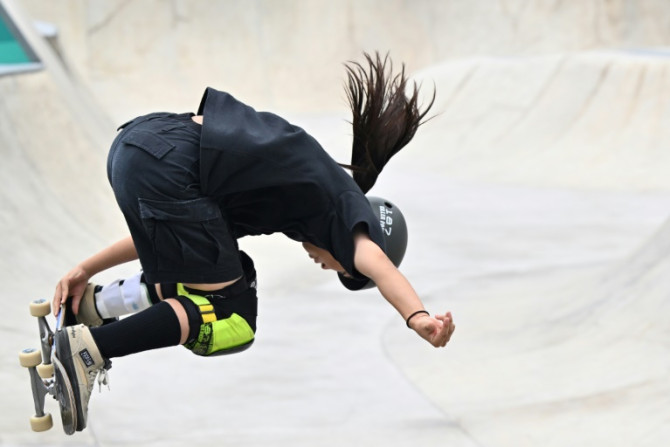 Japan's Hinano Kusaki won skateboard gold