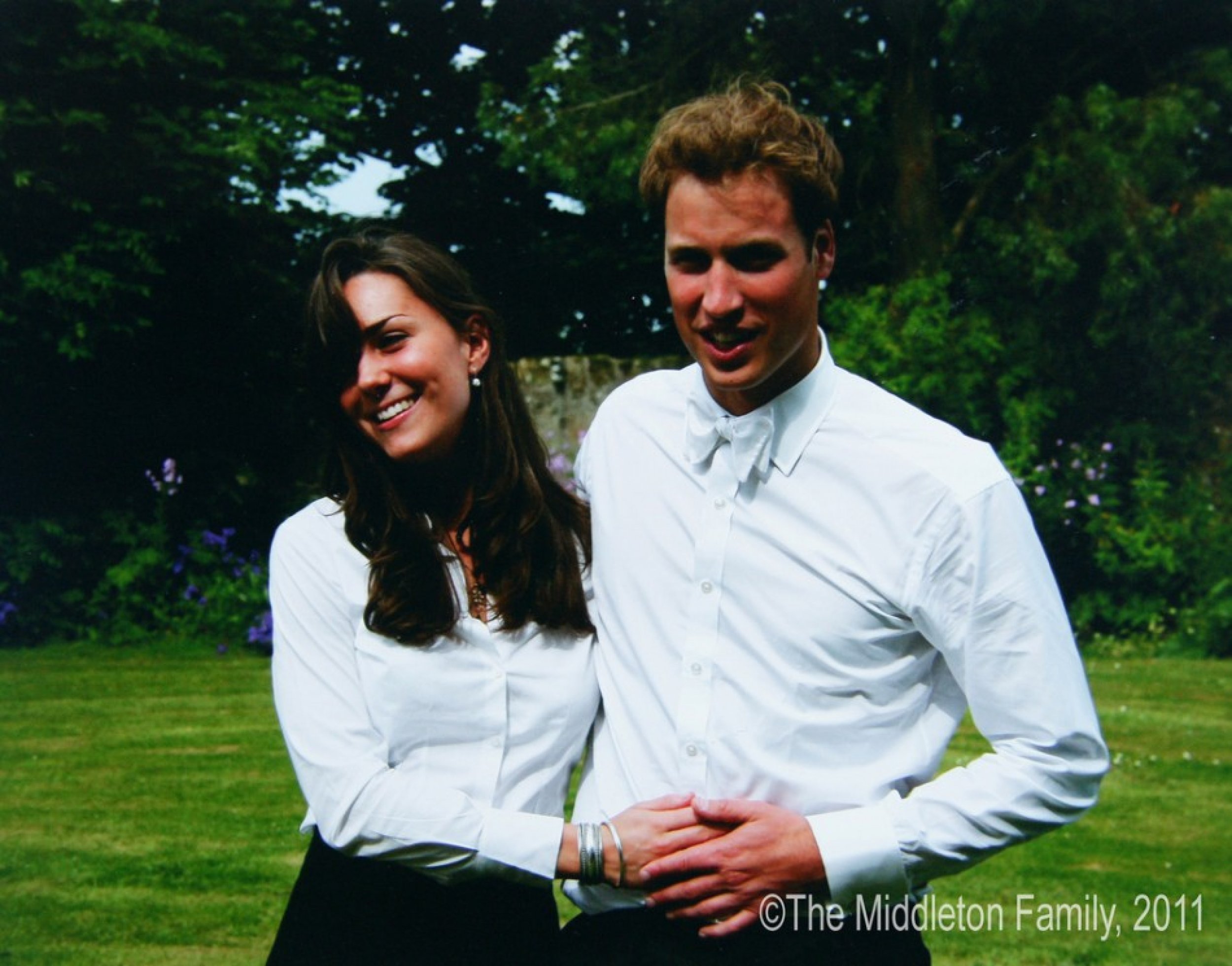 Kate Catherine Middleton and Prince William on their graduation day, St. Andrew University, June 2005.
