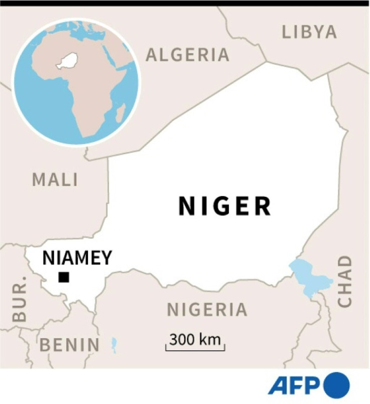 Map of Niger locating its capital Niamey.