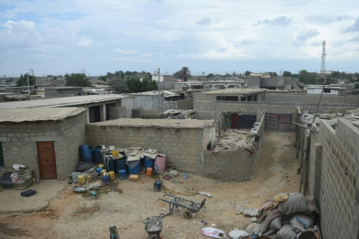 An Afghan refugee camp in Karachi
