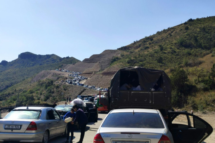 Three-fourths of Nagorno-Karabakh's population has fled to Armenia since Sunday