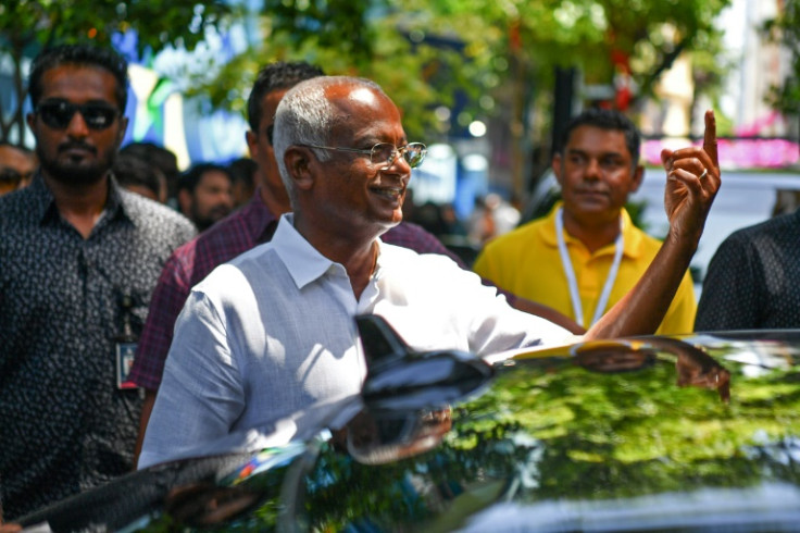 Ibrahim Mohamed Solih, the incumbent Maldives president, was a distant second in the first round of voting