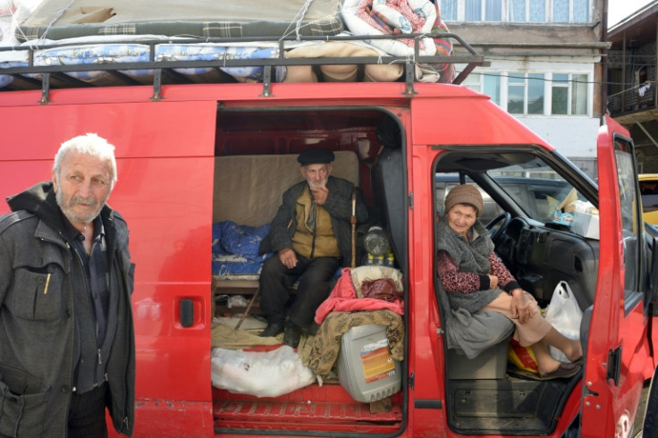 According to Armenia, more than 100,000 displaced people have left the enclave